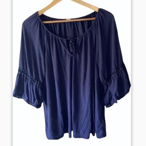 Old Navy Knit Top Bell Sleeves XL